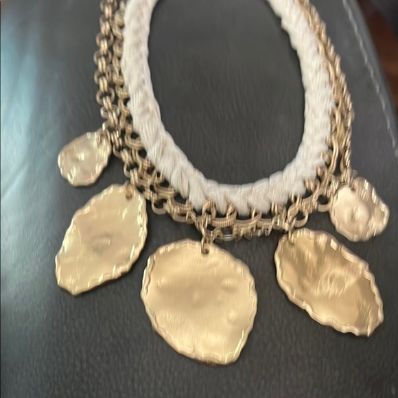 Chico's Gold and Cream Statement Necklace - Picture 7 of 7